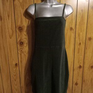 Green Spaghetti Strap Mini Dress